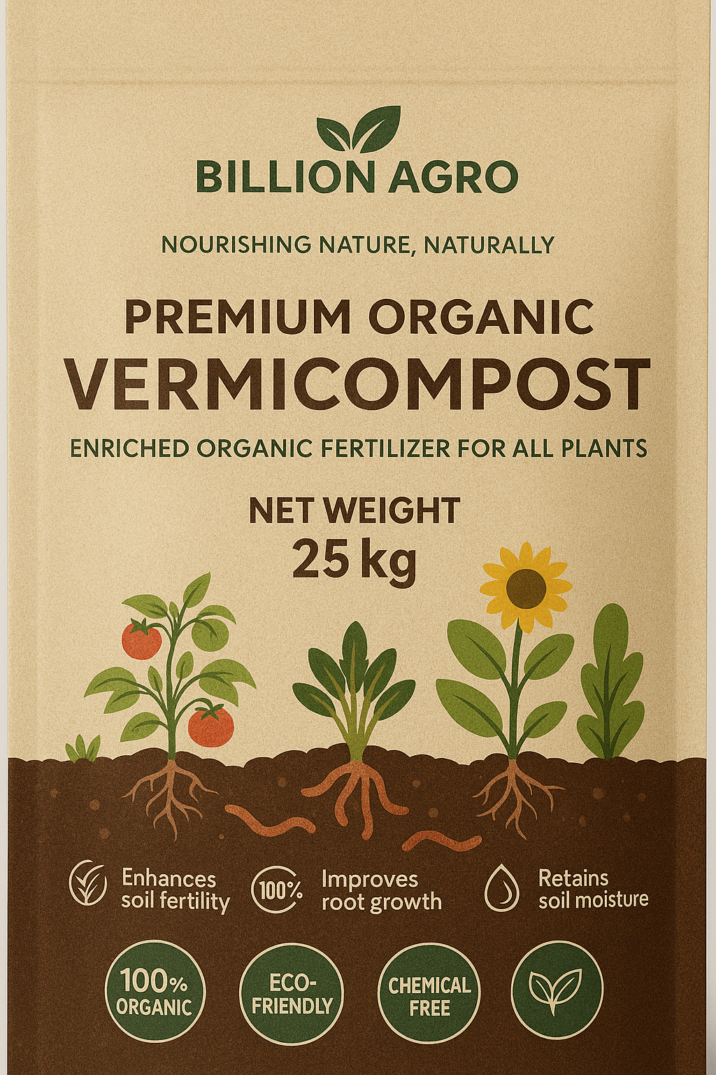 Premium Organic Vermicompost - 25kg